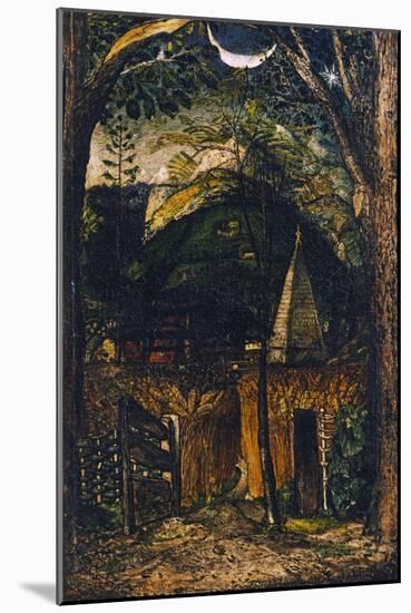 A Hilly Scene-Samuel Palmer-Mounted Giclee Print