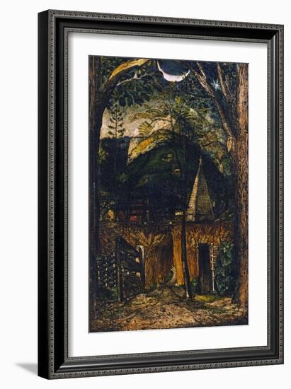 A Hilly Scene-Samuel Palmer-Framed Giclee Print