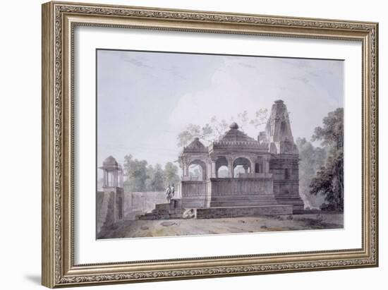 A Hindu Temple in the Fort of Rohtas, Bihar-Thomas & William Daniell-Framed Giclee Print