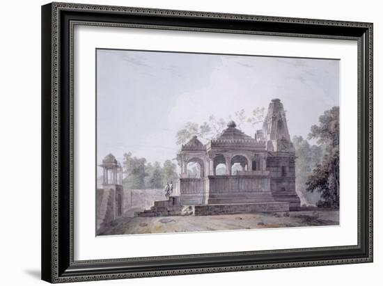 A Hindu Temple in the Fort of Rohtas, Bihar-Thomas & William Daniell-Framed Giclee Print