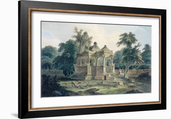 A Hindu Temple in the Fort of Rohtas-Thomas & William Daniell-Framed Premium Giclee Print