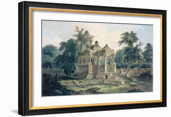 A Hindu Temple in the Fort of Rohtas-Thomas & William Daniell-Framed Premium Giclee Print