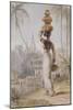 A Hindu Woman Carrying a Waterpot-William Daniell-Mounted Giclee Print