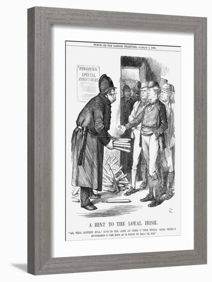 A Hint to the Loyal Irish, 1868-John Tenniel-Framed Giclee Print