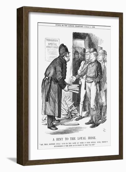 A Hint to the Loyal Irish, 1868-John Tenniel-Framed Giclee Print