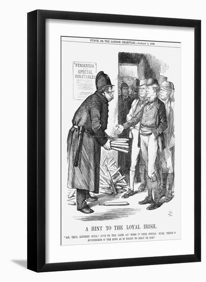 A Hint to the Loyal Irish, 1868-John Tenniel-Framed Giclee Print