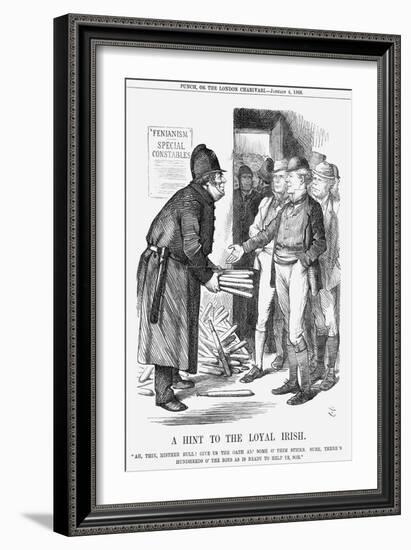 A Hint to the Loyal Irish, 1868-John Tenniel-Framed Giclee Print