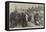 A Hiring and Statue Fair in the North of England-Alfred Edward Emslie-Framed Premier Image Canvas