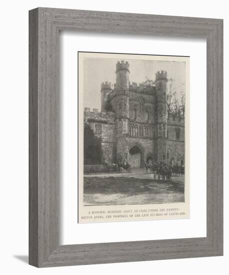 A Historic Building About to Come under the Hammer-null-Framed Giclee Print