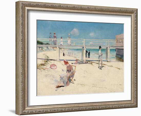 A Holiday at Mentone-Charles Conder-Framed Giclee Print