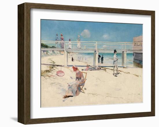 A Holiday at Mentone-Charles Conder-Framed Giclee Print