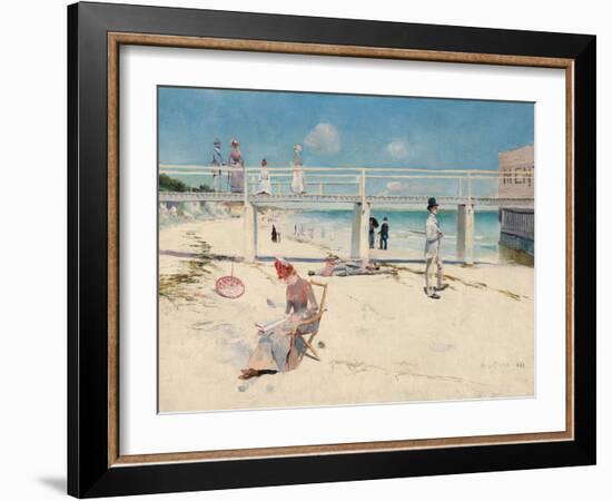 A Holiday at Mentone-Charles Conder-Framed Giclee Print