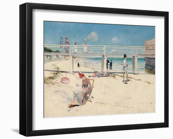 A Holiday at Mentone-Charles Conder-Framed Giclee Print