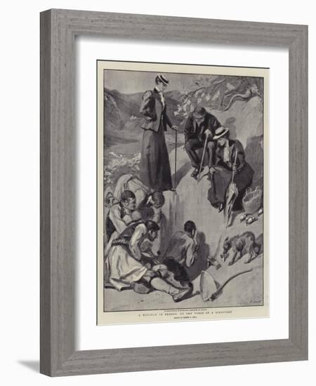 A Holiday in Greece, on the Verge of a Discovery-Sydney Prior Hall-Framed Giclee Print