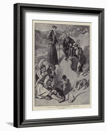 A Holiday in Greece, on the Verge of a Discovery-Sydney Prior Hall-Framed Giclee Print