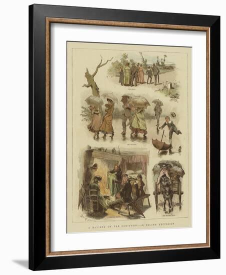 A Holiday on the Continent, an Inland Excursion-Adrien Emmanuel Marie-Framed Giclee Print