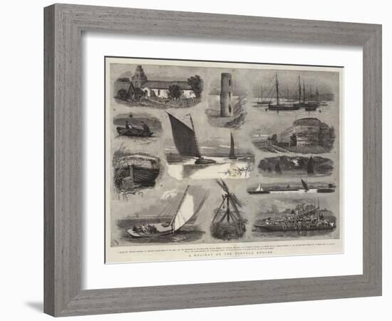 A Holiday on the Norfolk Broads-Joseph Nash-Framed Giclee Print