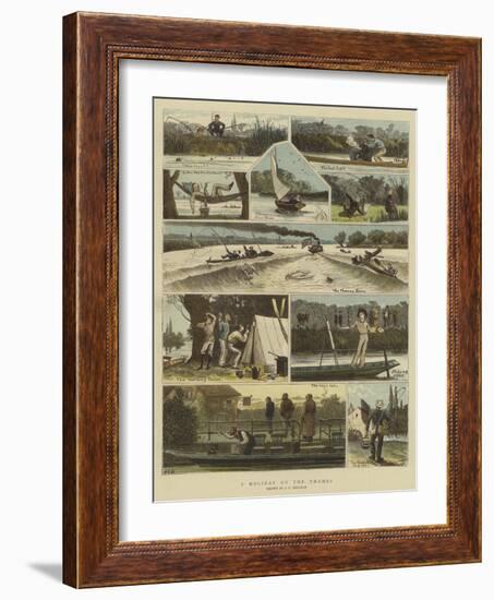 A Holiday on the Thames-John Charles Dollman-Framed Giclee Print