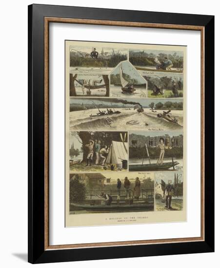 A Holiday on the Thames-John Charles Dollman-Framed Giclee Print