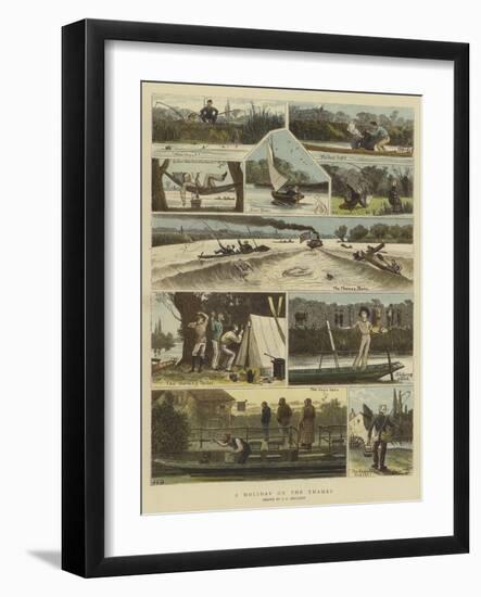 A Holiday on the Thames-John Charles Dollman-Framed Giclee Print