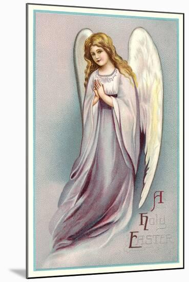 A Holy Easter, Angel-null-Mounted Art Print