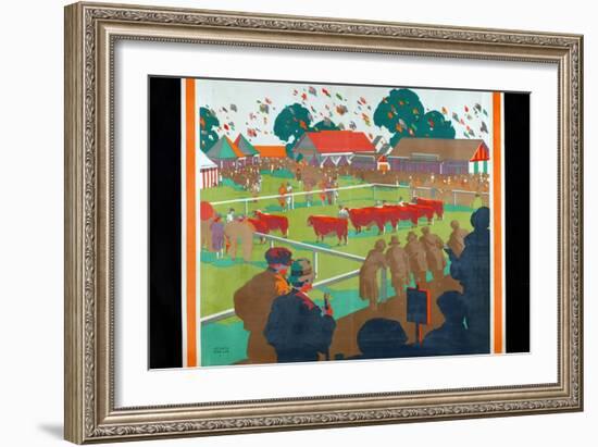 A Home Agricultural Show, 1927-Gregory Brown-Framed Giclee Print