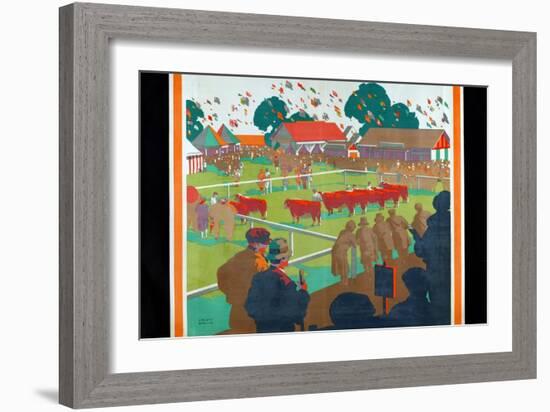 A Home Agricultural Show, 1927-Gregory Brown-Framed Giclee Print