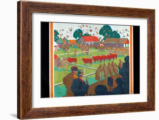 A Home Agricultural Show, 1927-Gregory Brown-Framed Giclee Print
