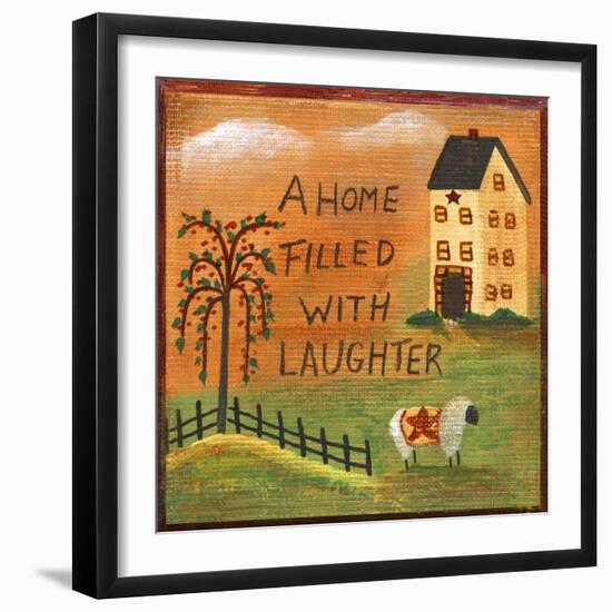 A Home Filled With Laughter-Cheryl Bartley-Framed Giclee Print