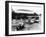 A Honda All Terrain Cycle Pulling a Vintage Biplane, 1982-null-Framed Photographic Print
