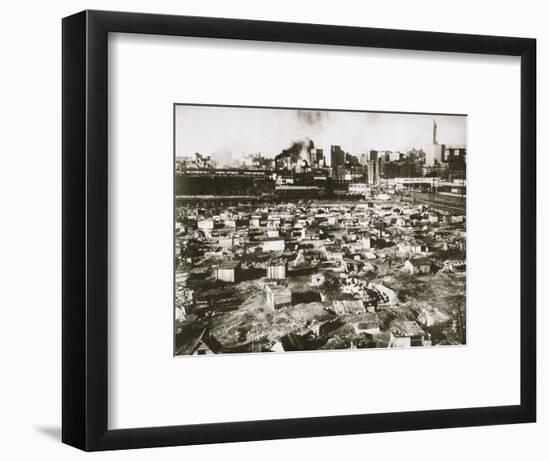 A 'Hooverville' on waterfront of Seattle, Washington, USA, Great Depression, March 1933-Unknown-Framed Photographic Print