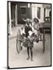 A Horned Rickshaw Man in Bulawayo, Southern Rhodesia (Now Zimbabwe)-null-Mounted Photographic Print