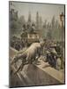 A Horse Committing Suicide, Illustration from 'Le Petit Journal: Supplement Illustre', 1898-French-Mounted Giclee Print