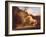 A Horse Frightened by a Lion, c.1790-5-George Stubbs-Framed Giclee Print