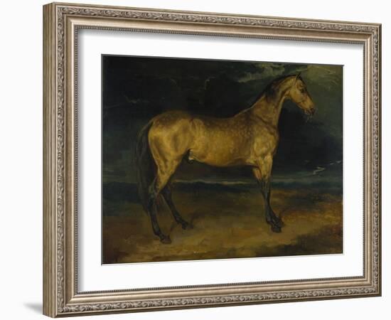 A Horse Frightened by Lightning, Ca 1814-Théodore Géricault-Framed Giclee Print