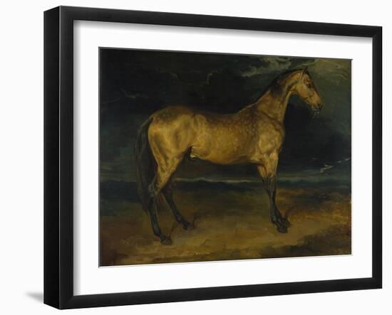 A Horse Frightened by Lightning, Ca 1814-Théodore Géricault-Framed Giclee Print