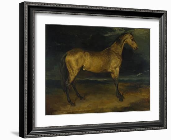 A Horse Frightened by Lightning, Ca 1814-Théodore Géricault-Framed Giclee Print