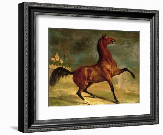 A Horse in a Landscape-Alfred Dedreux-Framed Giclee Print