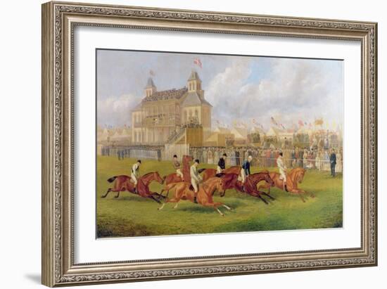 A Horse Race in Victoria Park, 1874-Edward Benjamin Herberte-Framed Giclee Print