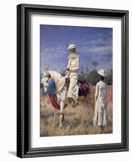 A Horseman in Jaipur, 1881-Vasili Vasilyevich Vereshchagin-Framed Giclee Print