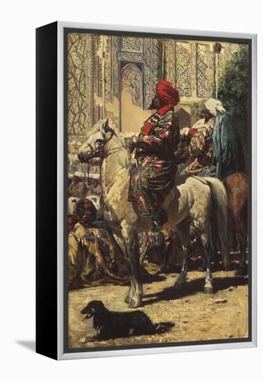 A Horseman in Samarkand, 1872-Vasili Vasilyevich Vereshchagin-Framed Premier Image Canvas