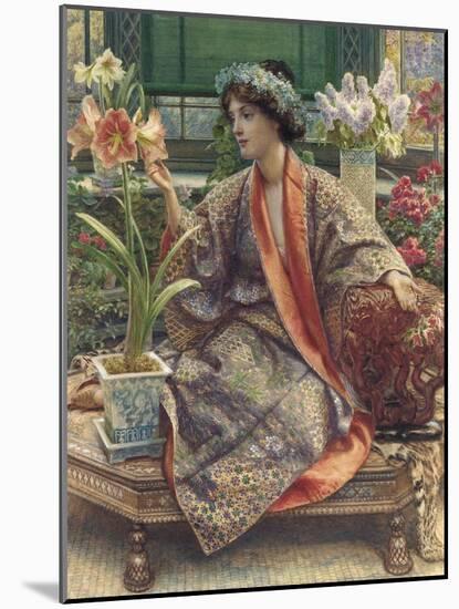 A Hot-House Flower, 1909 (Watercolour, Bodycolour, Gum Arabic, Heightened with Gold)-Sir Edward John Poynter-Mounted Giclee Print