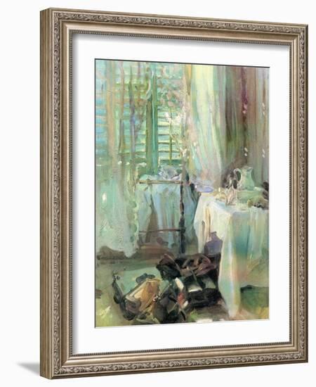 A Hotel Room, 1900-John Singer Sargent-Framed Giclee Print