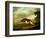 A Hound Attacking a Stag-George Stubbs-Framed Giclee Print