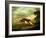 A Hound Attacking a Stag-George Stubbs-Framed Giclee Print