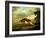 A Hound Attacking a Stag-George Stubbs-Framed Giclee Print