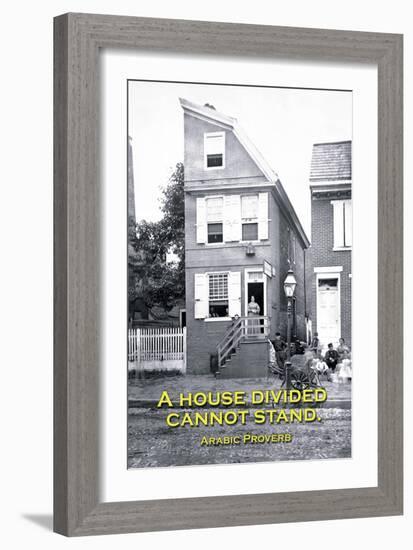 A House Divided Cannot Stand-null-Framed Art Print