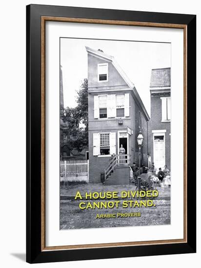 A House Divided Cannot Stand-null-Framed Art Print