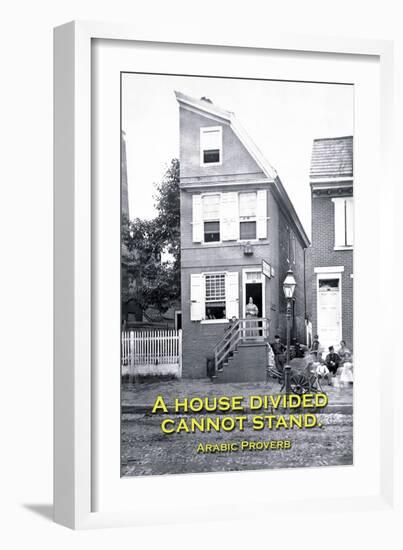 A House Divided Cannot Stand-null-Framed Art Print