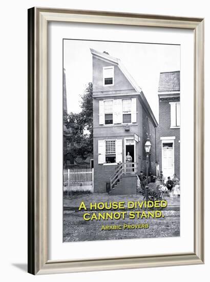 A House Divided Cannot Stand-null-Framed Art Print